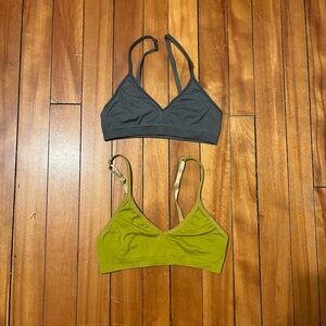 Stylish Women's Intimates Set - Gray and Olive